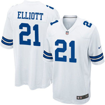Ezekiel Elliott Dallas Cowboys white Elite jersey