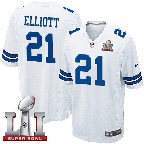 Ezekiel Elliott Dallas Cowboys white Elite jersey