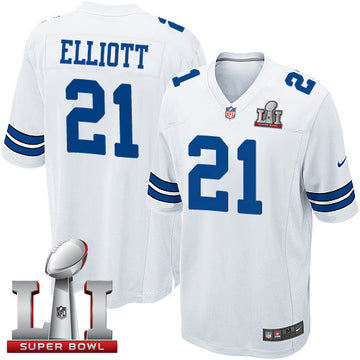 Ezekiel Elliott Dallas Cowboys white Elite jersey