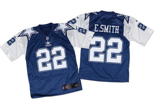 Emmitt Smith Dallas Cowboys navy Elite jersey