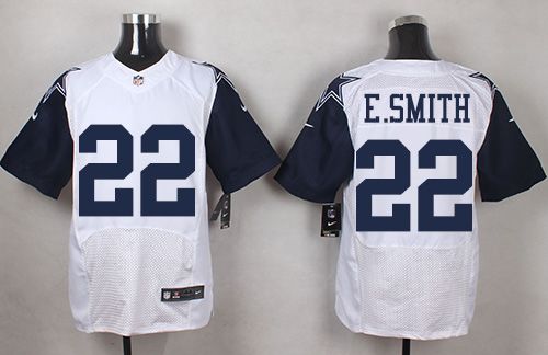 Emmitt Smith Dallas Cowboys white Elite jersey