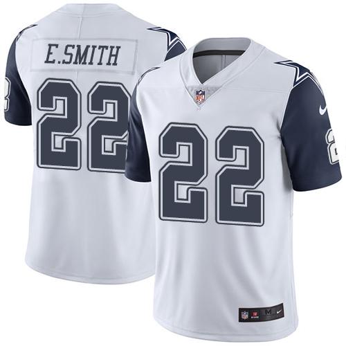 Emmitt Smith Dallas Cowboys white jersey