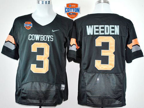Brandon Weeden Oklahoma State Cowboys black jersey