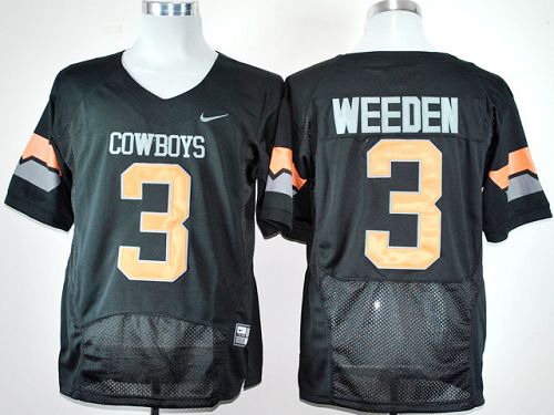 Brandon Weeden Oklahoma State Cowboys black jersey