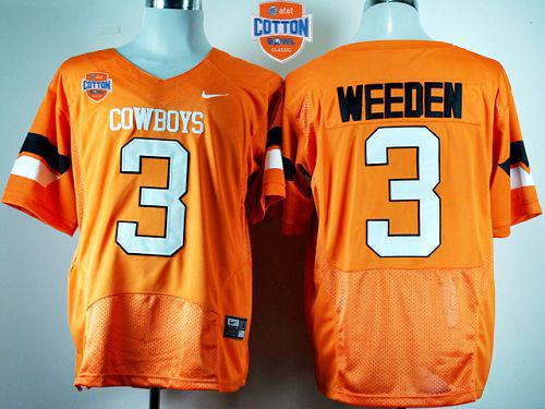 Brandon Weeden Oklahoma State Cowboys orange jersey