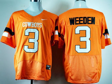 Brandon Weeden Oklahoma State Cowboys orange jersey