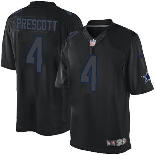Dak Prescott Dallas Cowboys black jersey