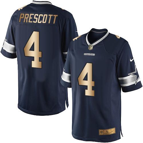 Dak Prescott Dallas Cowboys navy jersey
