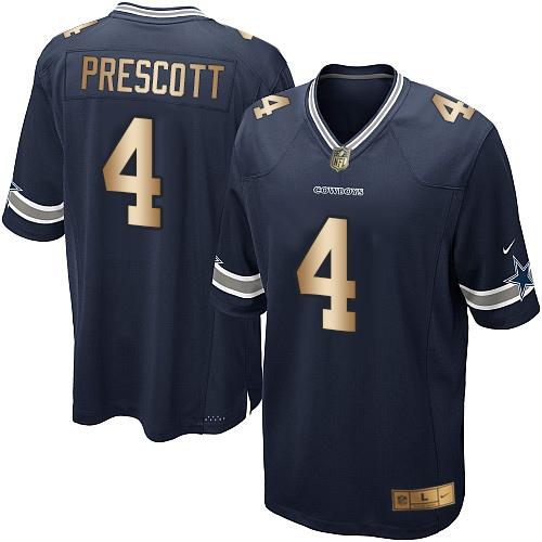 Dak Prescott Dallas Cowboys navy Elite jersey