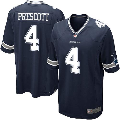 Dak Prescott Dallas Cowboys navy Elite jersey