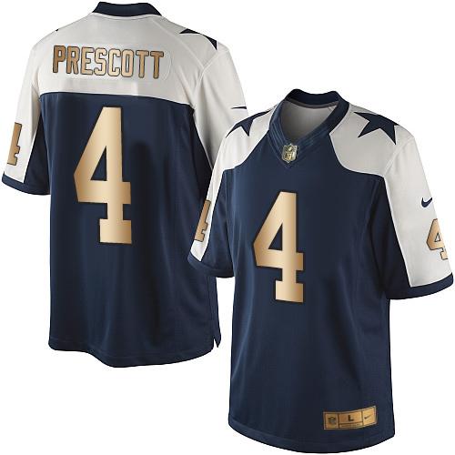 Dak Prescott Dallas Cowboys navy jersey