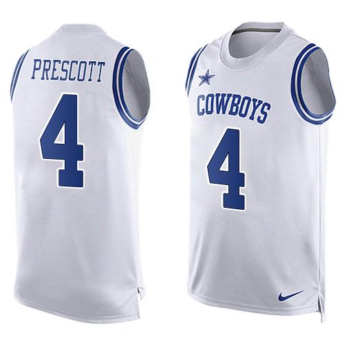 Dak Prescott Dallas Cowboys white jersey