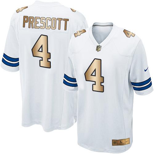 Dak Prescott Dallas Cowboys white Elite jersey