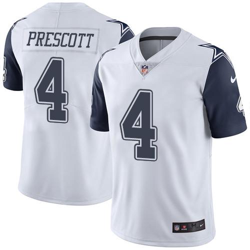Dak Prescott Dallas Cowboys white jersey