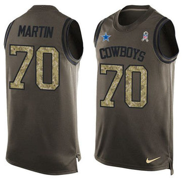 Zack Martin Dallas Cowboys green Salute To Service jersey
