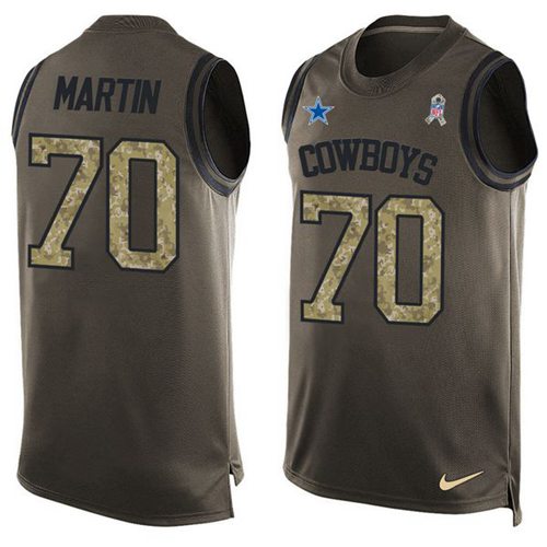 Zack Martin Dallas Cowboys green Salute To Service jersey