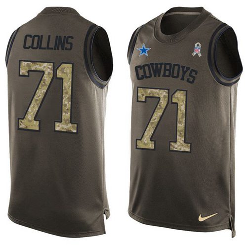 La'el Collins Dallas Cowboys green Salute To Service jersey