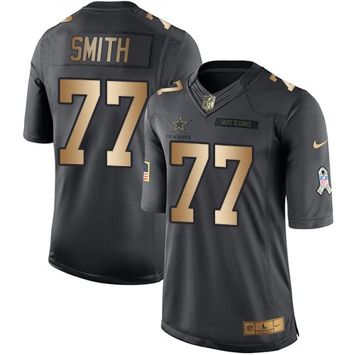Tyron Smith Dallas Cowboys black Salute To Service jersey