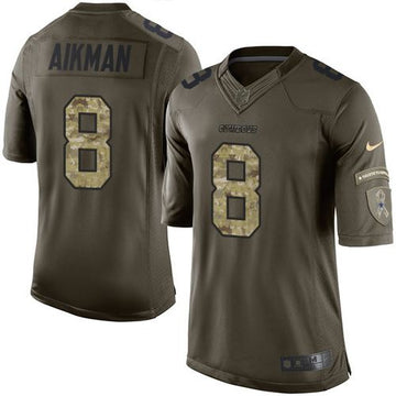 Troy Aikman Dallas Cowboys green Salute To Service jersey