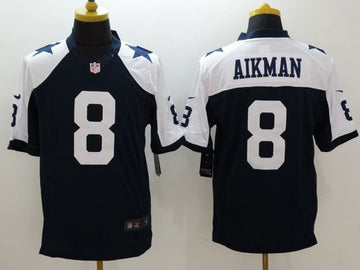 Troy Aikman Dallas Cowboys navy Throwback jersey