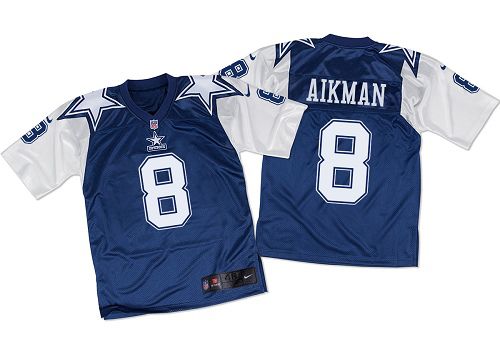 Troy Aikman Dallas Cowboys navy Elite jersey