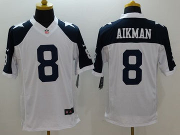 Troy Aikman Dallas Cowboys white Throwback jersey