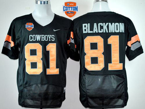 Justin Blackmon Oklahoma State Cowboys black jersey