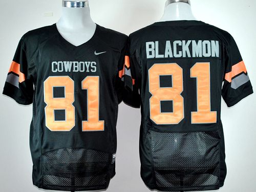 Justin Blackmon Oklahoma State Cowboys black jersey