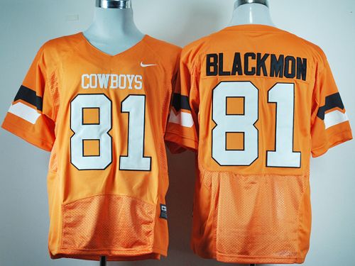 Justin Blackmon Oklahoma State Cowboys orange jersey