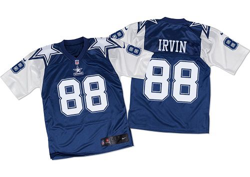 Michael Irvin Dallas Cowboys navy Elite jersey