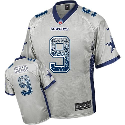 Tony Romo Dallas Cowboys grey Elite jersey