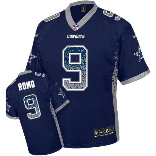 Tony Romo Dallas Cowboys navy Elite jersey