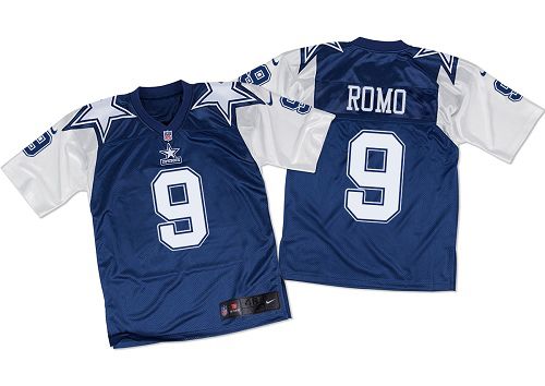Tony Romo Dallas Cowboys navy Elite jersey