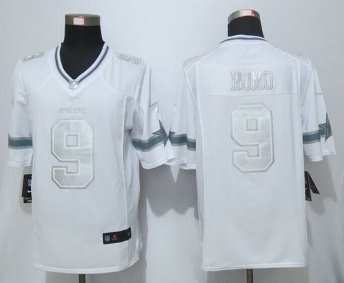 Tony Romo Dallas Cowboys white Platinum jersey