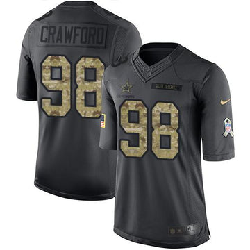 Tyrone Crawford Dallas Cowboys black Salute To Service jersey