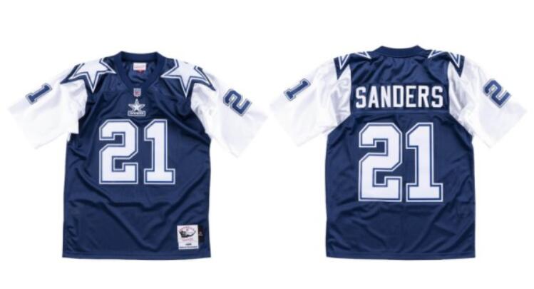 Deion Sanders Dallas Cowboys navy jersey