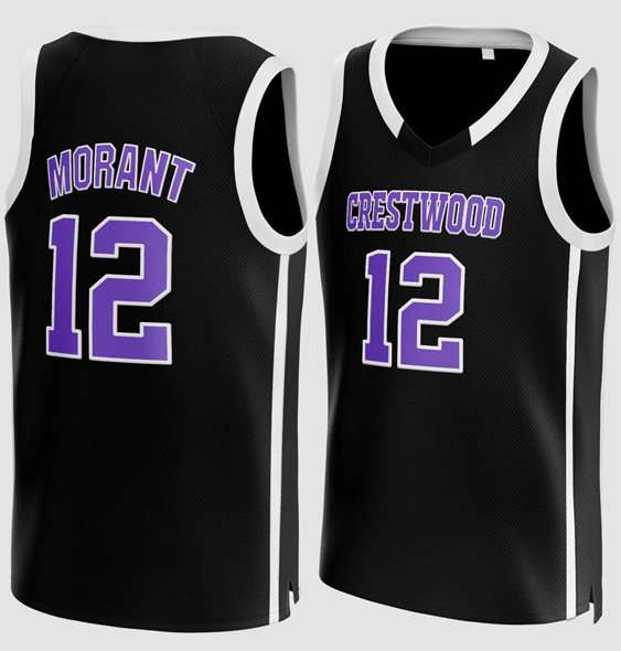 Crestwood High School Knights black jersey