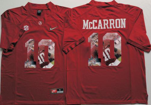 AJ McCarron Alabama Crimson Tide red Fashion jersey