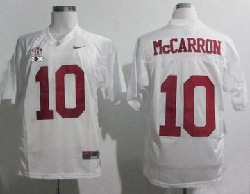 AJ McCarron Alabama Crimson Tide white jersey