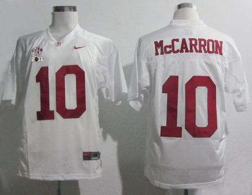 AJ McCarron Alabama Crimson Tide white jersey
