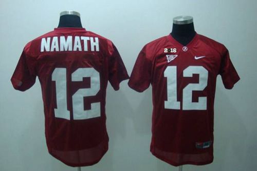 Joe Namath Alabama Crimson Tide red jersey