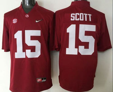 JK Scott Alabama Crimson Tide red jersey