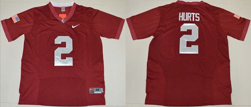 Jalen Hurts Alabama Crimson Tide red jersey