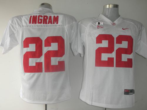 Mark Ingram Alabama Crimson Tide white jersey