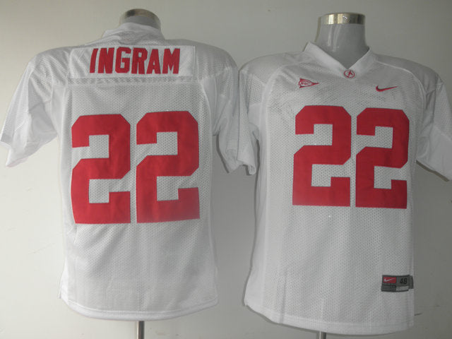 Mark Ingram Alabama Crimson Tide white jersey