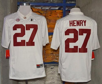 Derrick Henry Alabama Crimson Tide white jersey