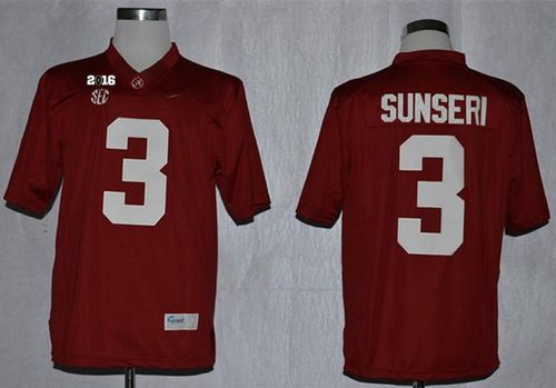 Vinnie Sunseri Alabama Crimson Tide red jersey