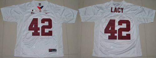 Eddie Lacy Alabama Crimson Tide white jersey