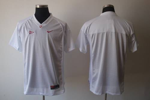 Custom Alabama Crimson Tide white jersey