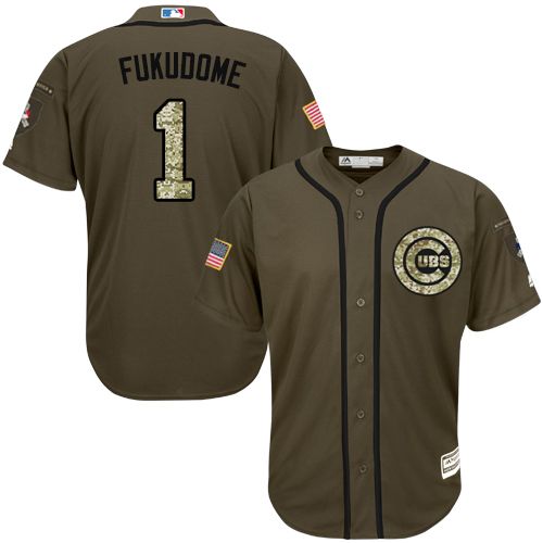 Kosuke Fukudome Chicago Cubs green Salute To Service jersey